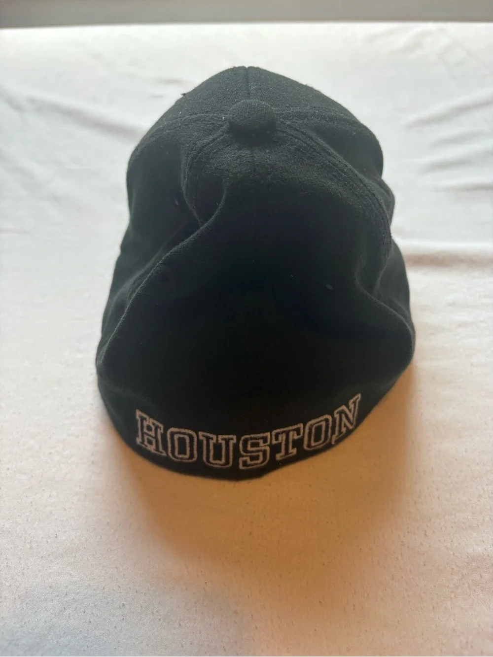 Houston Rockets Black Baseball Cap with Red Logo ‘47 Brand Stretch fit - Picture 2 of 3